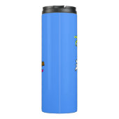 Bouteilles Isothermes Caricature d'oiseaux de cockatoo amusante (Dos)