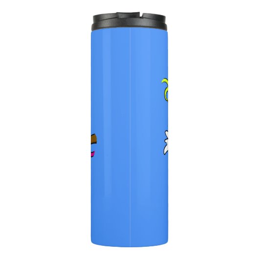 Bouteilles Isothermes Caricature d'oiseaux de cockatoo amusante (Dos)