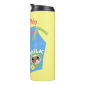 Bouteilles Isothermes Caricature en carton de lait joyeux (Tourné sur la droite)