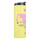 Bouteilles Isothermes Caricature en trio flamand rose mou (Tourné sur la gauche)