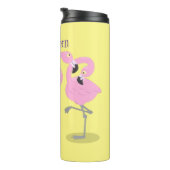 Bouteilles Isothermes Caricature en trio flamand rose mou (Tourné sur la droite)