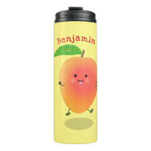 Bouteilles Isothermes Caricature jaune mangue mignonne