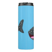 Bouteilles Isothermes Caricature joli requin baleine joyeux (Dos)