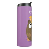 Bouteilles Isothermes Caricature joyeuse de cobaye mignonne (Tourné sur la gauche)