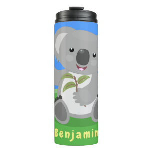 Bouteilles Isothermes Caricature joyeux koala agitant