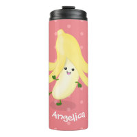 Caricature sur la banane de Cute kawaii