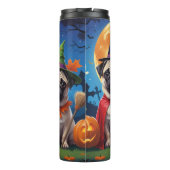 Bouteilles Isothermes Carlin chien Citrouille Halloween drôle (Dos)