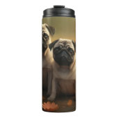 Bouteilles Isothermes Carlin Chiot Automne Citrouille de plaisir (Devant)