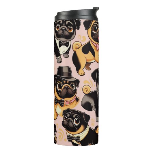 Bouteilles Isothermes Carlin sans couture Retro (Tourné sur la gauche)