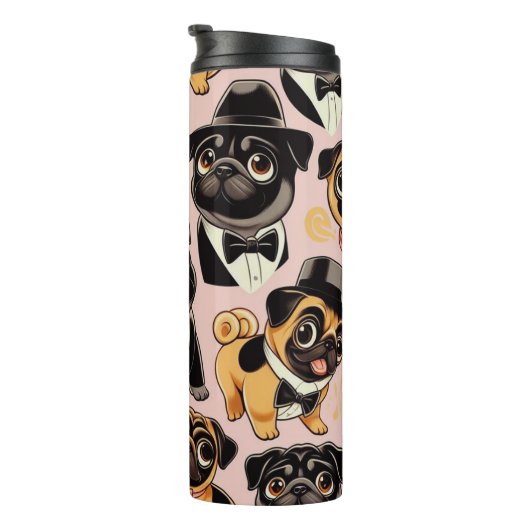 Bouteilles Isothermes Carlin sans couture Retro (Tourné sur la droite)