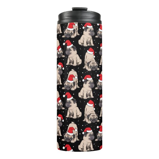 Bouteilles Isothermes Carlins en Santa Hats Motif de Noël (Devant)