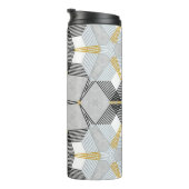 Bouteilles Isothermes Carré hexagone coloré : kaléidoscope géométrique. (Tourné sur la droite)