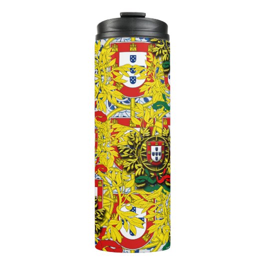 Bouteilles Isothermes Carreaux bleu portugais (Devant)