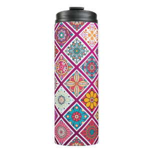 Bouteilles Isothermes Carreaux de Mandala marocains