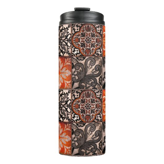 Bouteilles Isothermes Carreaux de tangerine (Devant)