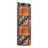 Bouteilles Isothermes Carreaux de tangerine (Tourné sur la droite)