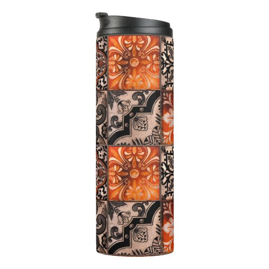 Bouteilles Isothermes Carreaux de tangerine (Tourné sur la droite)