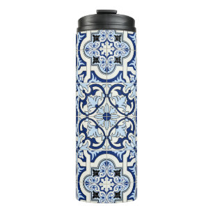 Bouteilles Isothermes Carreaux marocains : Bleus Motifs magnifiques.