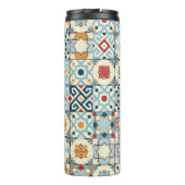 Bouteilles Isothermes Carrelage marocain, motif sans couture colorée. (Dos)