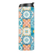 Bouteilles Isothermes Carrelage orange et bleu (Tourné sur la gauche)