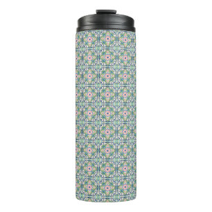 Bouteilles Isothermes Carrelage rose et bleu