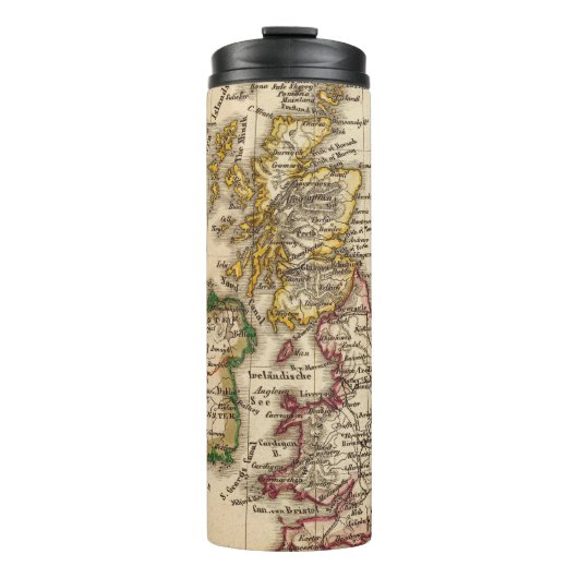 Bouteilles Isothermes Carte 2 d'îles britanniques (Devant)