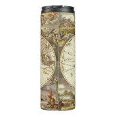 Bouteilles Isothermes Carte ancienne du monde par Frederick de Wit, vers (Dos)