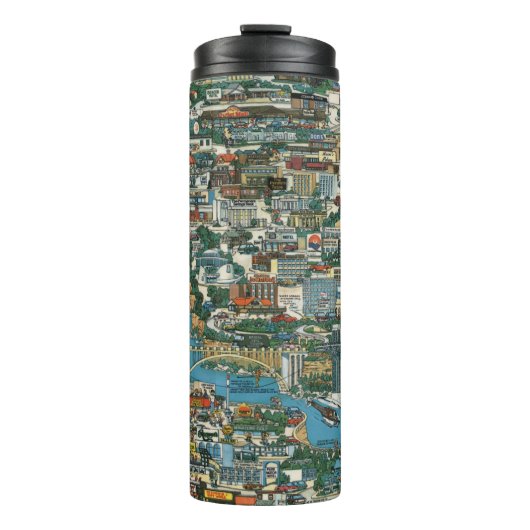 Bouteilles Isothermes Carte de chutes du Niagara (Devant)