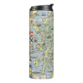 Bouteilles Isothermes Carte de l'Ecosse historique (Tourné sur la gauche)