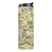 Bouteilles Isothermes Carte de l'Irlande historique (Tourné sur la gauche)