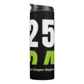 Bouteilles Isothermes Carte de vacances à plat (Tourné sur la droite)