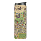 Bouteilles Isothermes Carte d'Oxford, Angleterre (chemins de fer (Tourné sur la gauche)