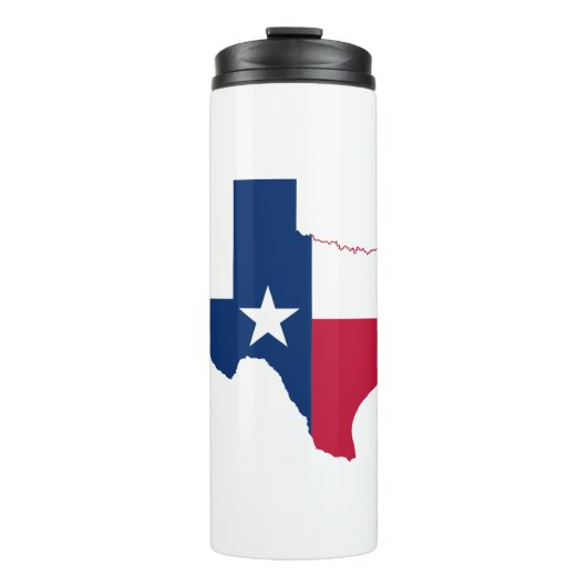 Bouteilles Isothermes carte drapeau Texas (Devant)