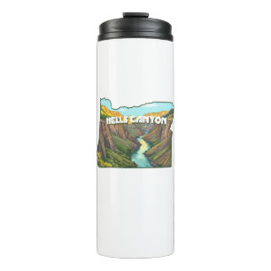 Bouteilles Isothermes Carte du canyon Hells Oregon