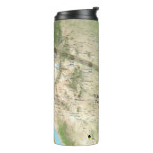 Bouteilles Isothermes Carte du chemin d'Eclipse solaire 2017 (Tourné sur la gauche)