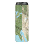 Bouteilles Isothermes Carte du chemin d'Eclipse solaire 2017 (Dos)