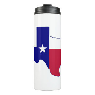 Bouteilles Isothermes Carte du drapeau du Texas