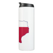 Bouteilles Isothermes Carte du drapeau du Texas (Tourné sur la droite)