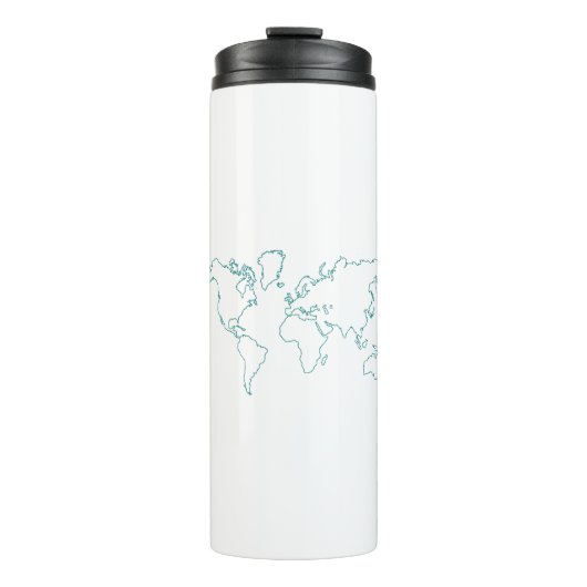 Bouteilles Isothermes Carte du monde (Devant)