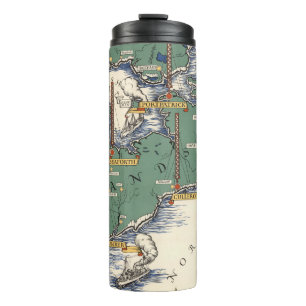 Bouteilles Isothermes Carte sans fil de stations de bureau de poste,