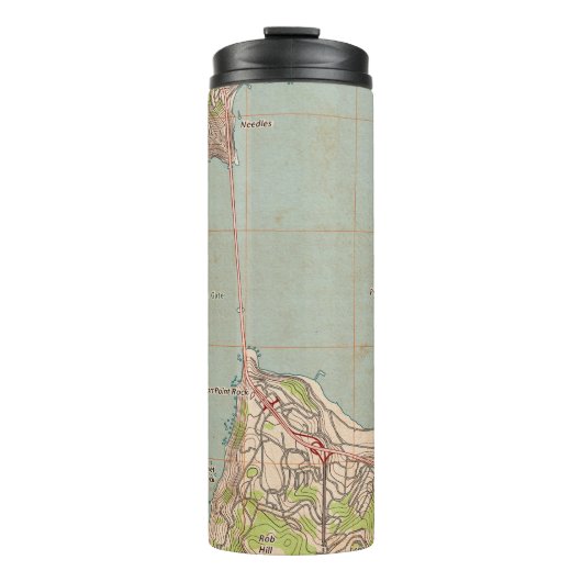 Bouteilles Isothermes Carte topographique du Golden Gate (Devant)