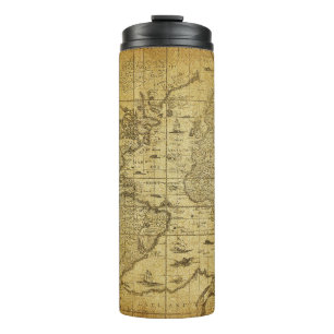 Bouteilles Isothermes Carte vintage du monde 1635