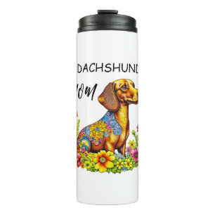 Bouteilles Isothermes Carton mignon AI Dachshund Maman