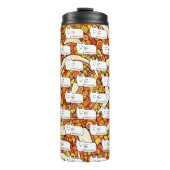 Bouteilles Isothermes Cartoon Cats Doodle Line Drawing (Devant)