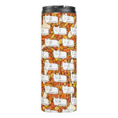 Bouteilles Isothermes Cartoon Cats Doodle Line Drawing (Dos)