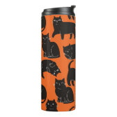 Bouteilles Isothermes Cartoon Chats Motif tiré à la main (Tourné sur la gauche)