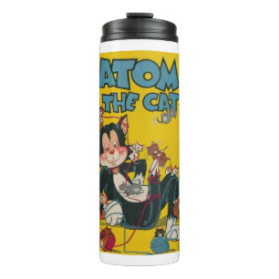 Bouteilles Isothermes Cartoon de chat - Atom le chat - Superhero - Super