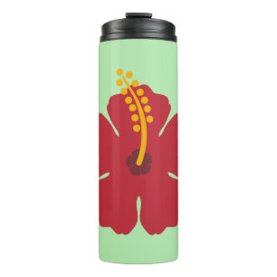 Bouteilles Isothermes Cartoon rouge Hibiscus simple