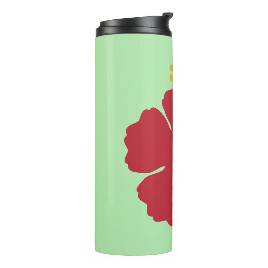 Bouteilles Isothermes Cartoon rouge Hibiscus simple (Tourné sur la gauche)