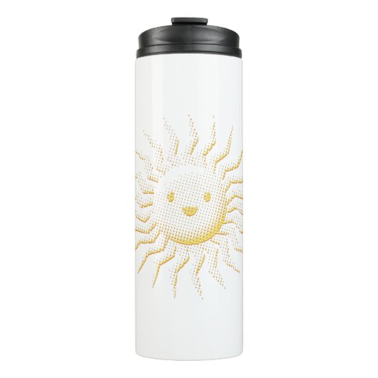 Bouteilles Isothermes Cartoon Smiling Face Soleil (Devant)